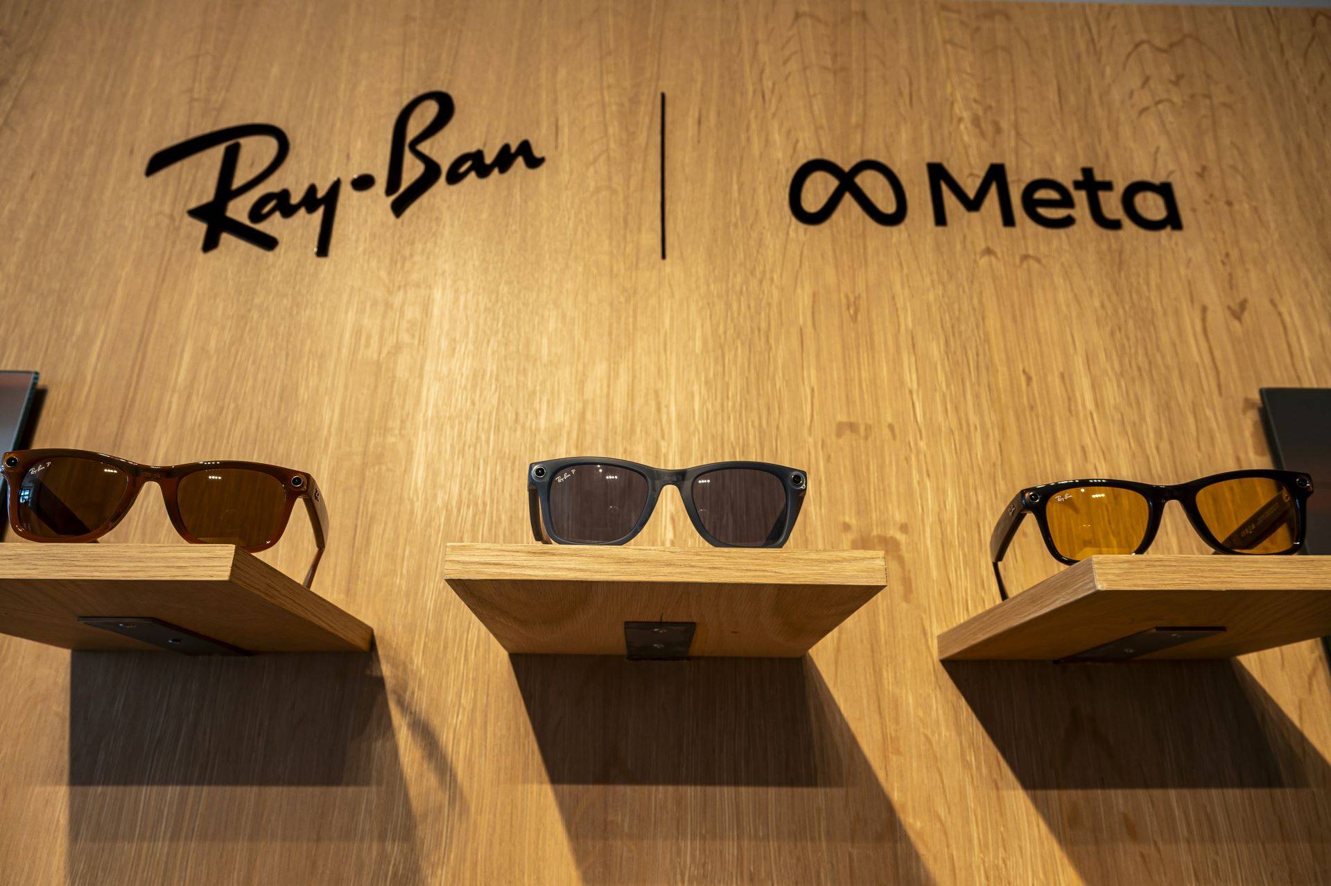 Óculos Ray-Ban Meta Smart Glasses segunda geração em São Francisco. (Foto: David Paul Morris/Bloomberg)