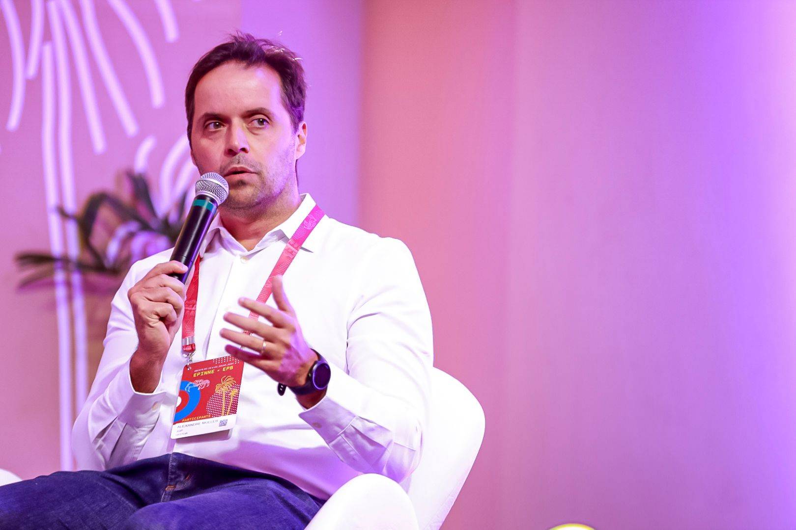 Alexandre Muller, Sócio e Gestor de Crédito Privado na JGP, durante Encontro dos Profissionais de Investimentos e de Previdência do Norte e Nordeste (Epinne-Epb 2024), em Recife. Foto: Andrea Rego Barros/Divulgação