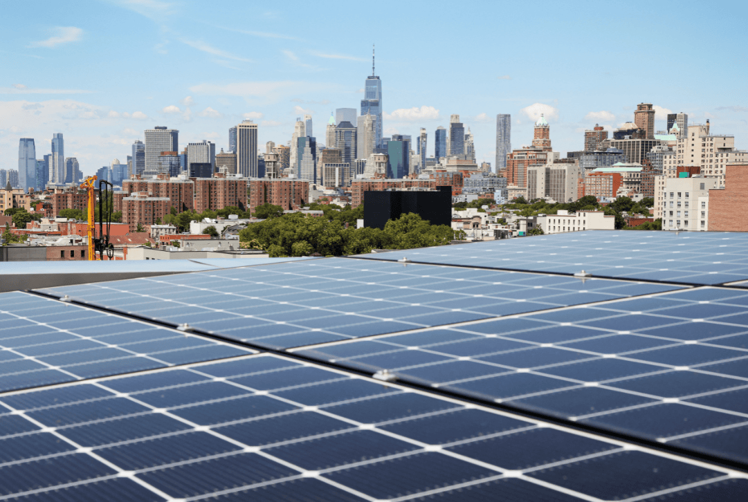 Telhado solar em New York