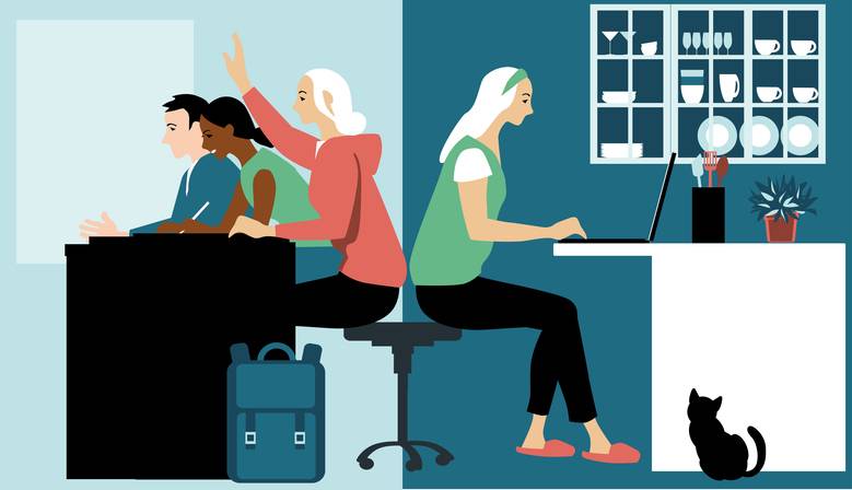 Trabalho presencial x ghome office. Crédito: Getty Images