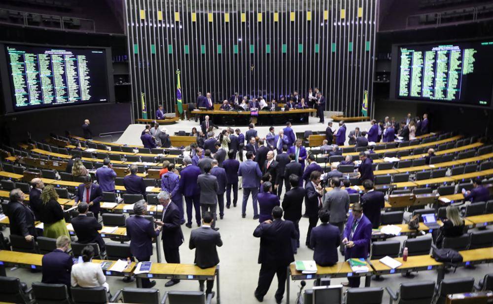 O plenário da Câmara dos Deputados durante votação do projeto de lei complementar (PLP 68/2024) que trata da reforma tributária dos impostos sobre o consumo (Foto: Mário Agra/Câmara dos Deputados)