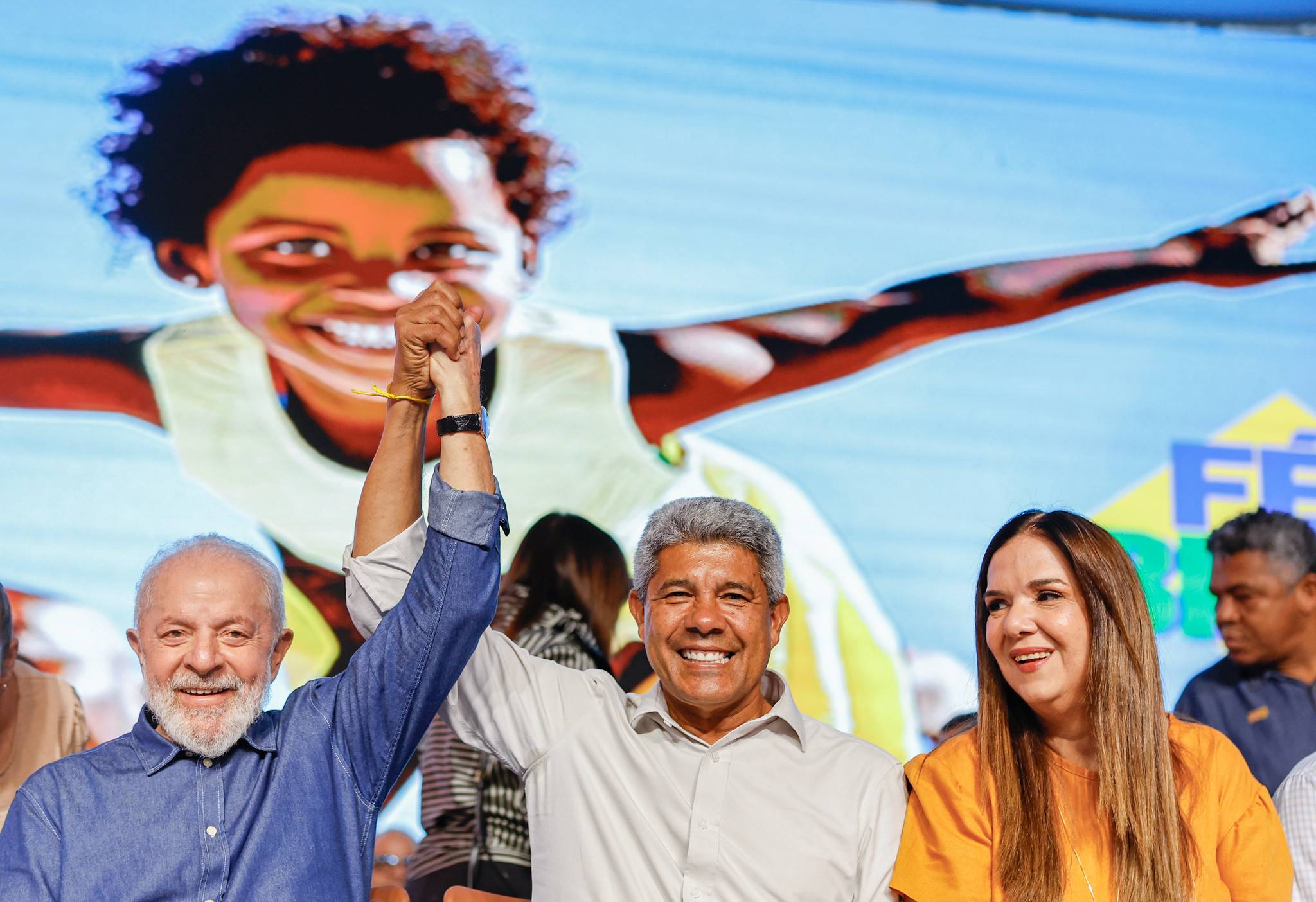 Luiz Inácio Lula da Silva (PT), presidente da República, e Jerônimo Rodrigues (PT), governador da Bahia (Foto: Ricardo Stuckert/PR)