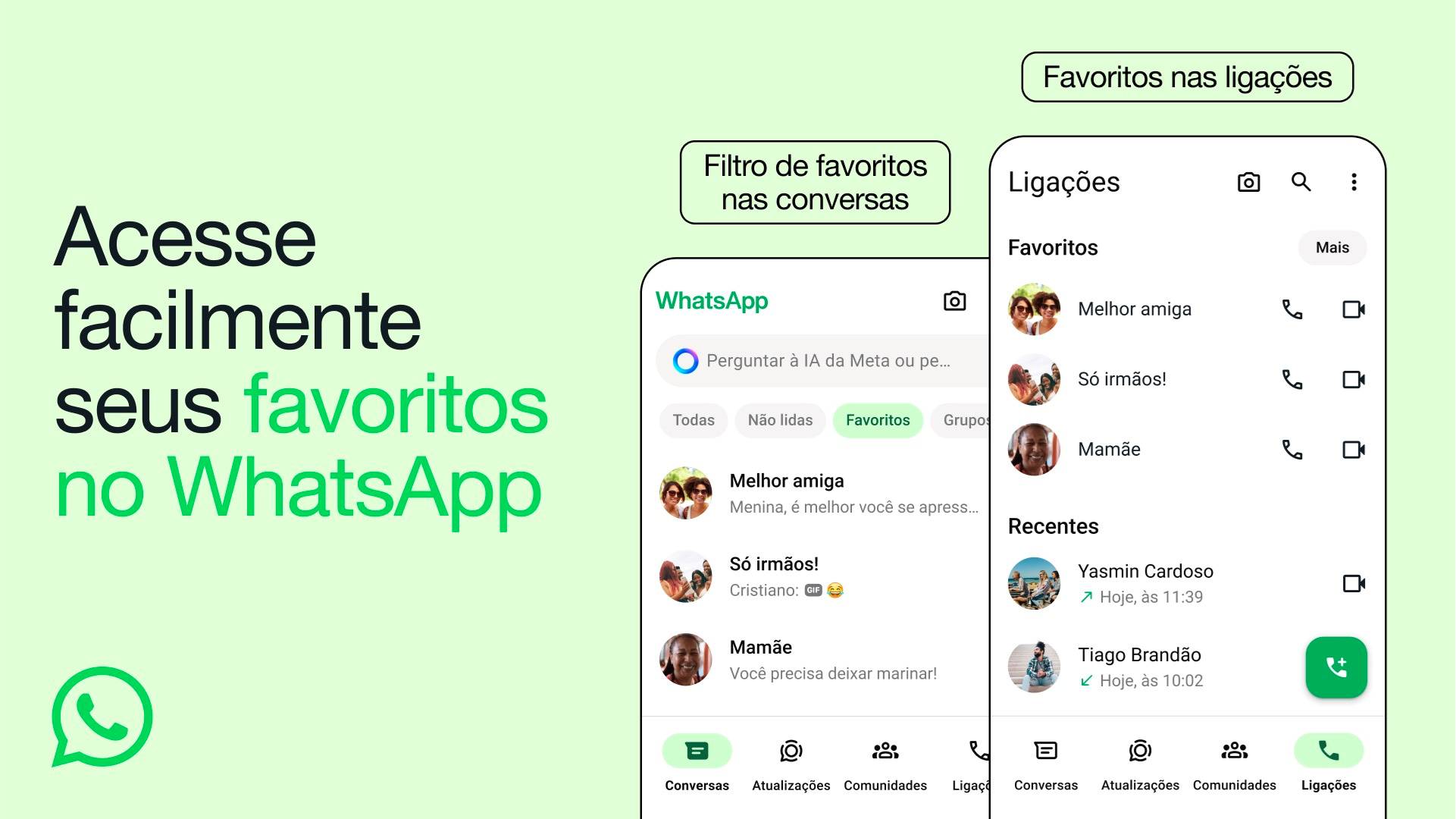 WhatsApp libera categoria de contatos favoritos (Divulgação)