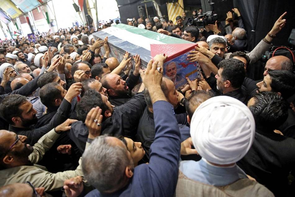 Funeral do líder do Hamas Ismail Haniyeh em Teerã
 1/8/2024    Divulgação via REUTERS