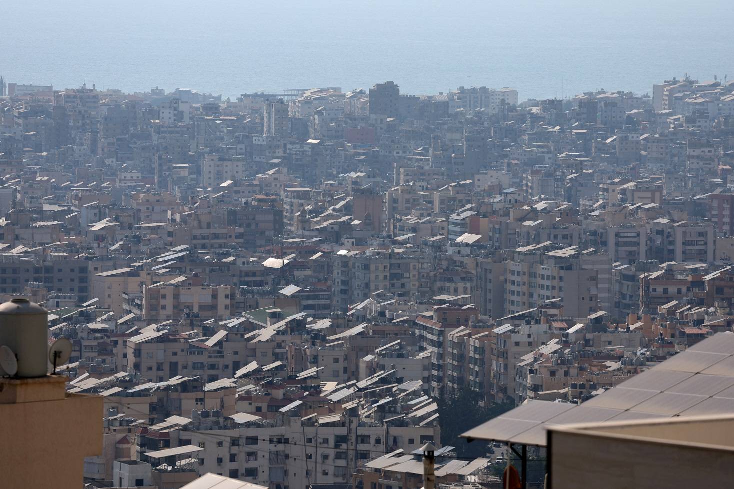 Uma vista dos subúrbios do sul de Vita de Baabda, Líbano (Foto: Mohamed Azakir/Reuters)