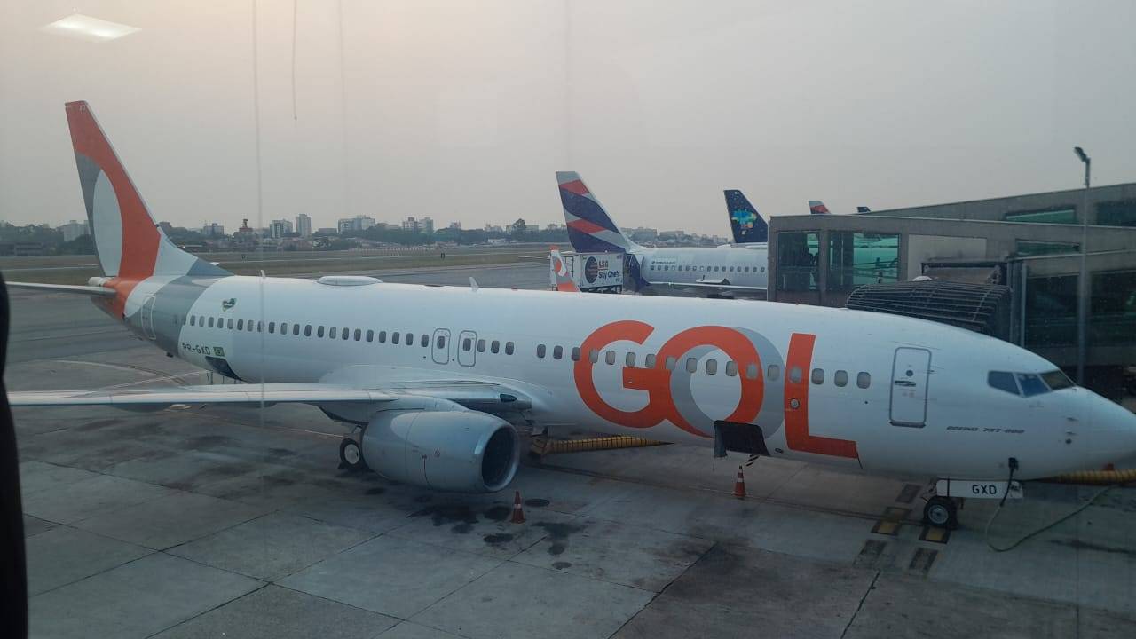 Avião da Gol no Aeroporto de Congonhas, em São Paulo (Camille Bocanegra/InfoMoney) 