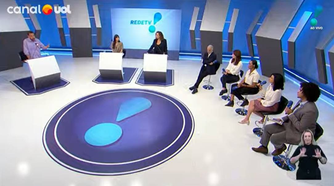 Guilherme Boulos (PSOL) foi sabatinado em evento que deveria ter sido um debate com Ricardo Nunes (MDB) (Foto: Reprodução/YouTube)
