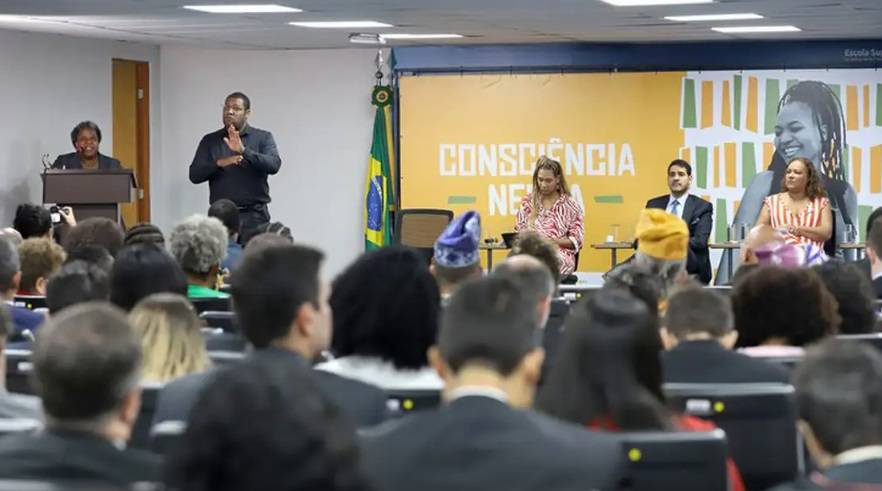 Evento do governo brasileiro sobre a consciência negra (Foto: Clarice Castro/Ascom-MDHC)