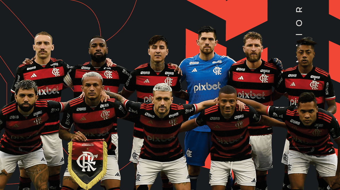 Elenco do Flamengo. Foto: Divulgação balanço 