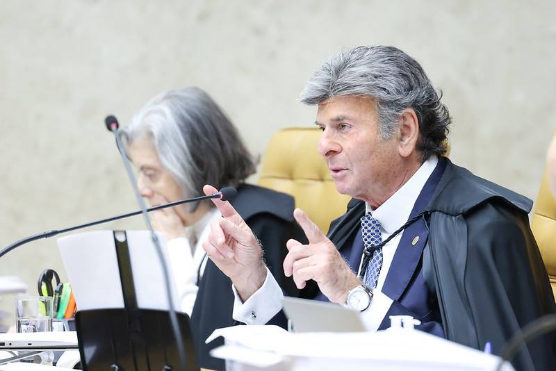 Ministro Luiz Fux durante a sessão plenária do STF (Antonio Augusto/STFl)