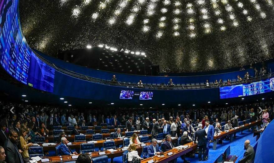 Votação no plenário do Senado Federal (Foto: Marcos Oliveira/Agência Senado)