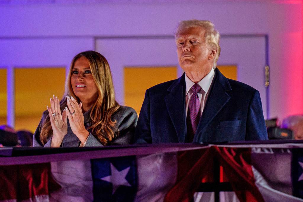 Donald Trump e sua esposa Melania Trump. (Foto: Andrew Harnik/Getty Images North America)