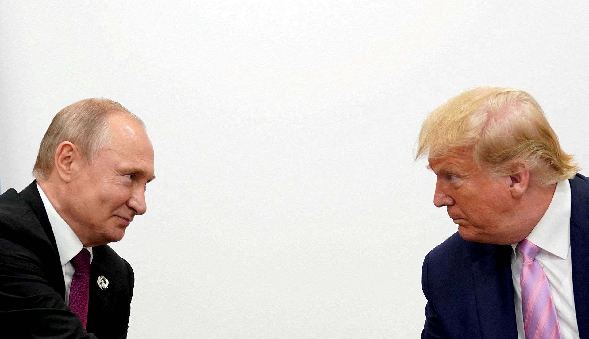 Donald Trump e Vladimir Putin na cúpula do G20 em Osaka
 28/6/2019    REUTERS/Kevin Lamarque