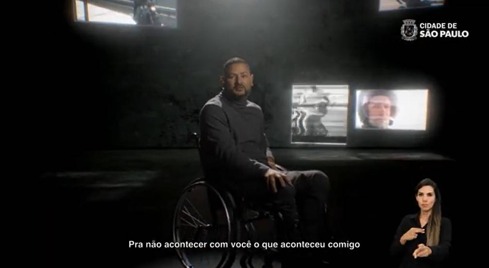 Campanha da prefeitura de São Paulo contra mototáxi  (Reprodução/YouTube)