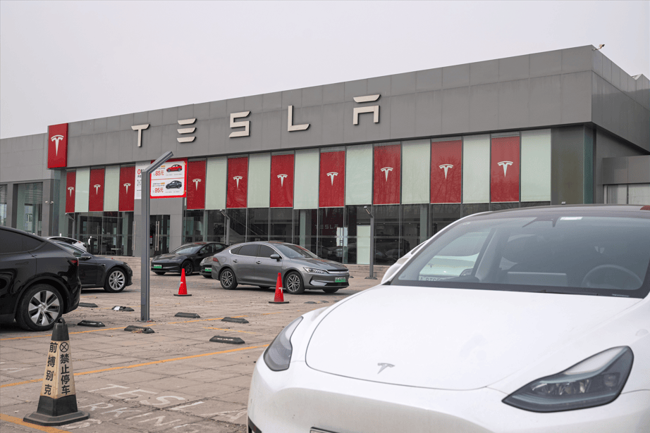 Tesla (Foto: Na Bian/Bloomberg)

