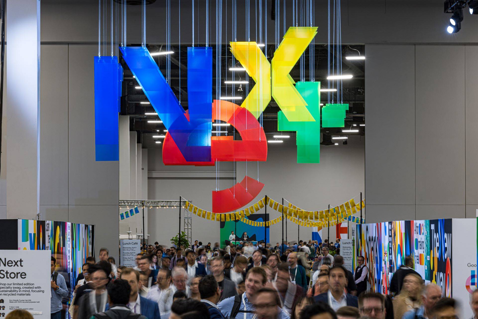 Centro de exposições do Google Cloud Next 25'. (Foto: Divulgação/Google)