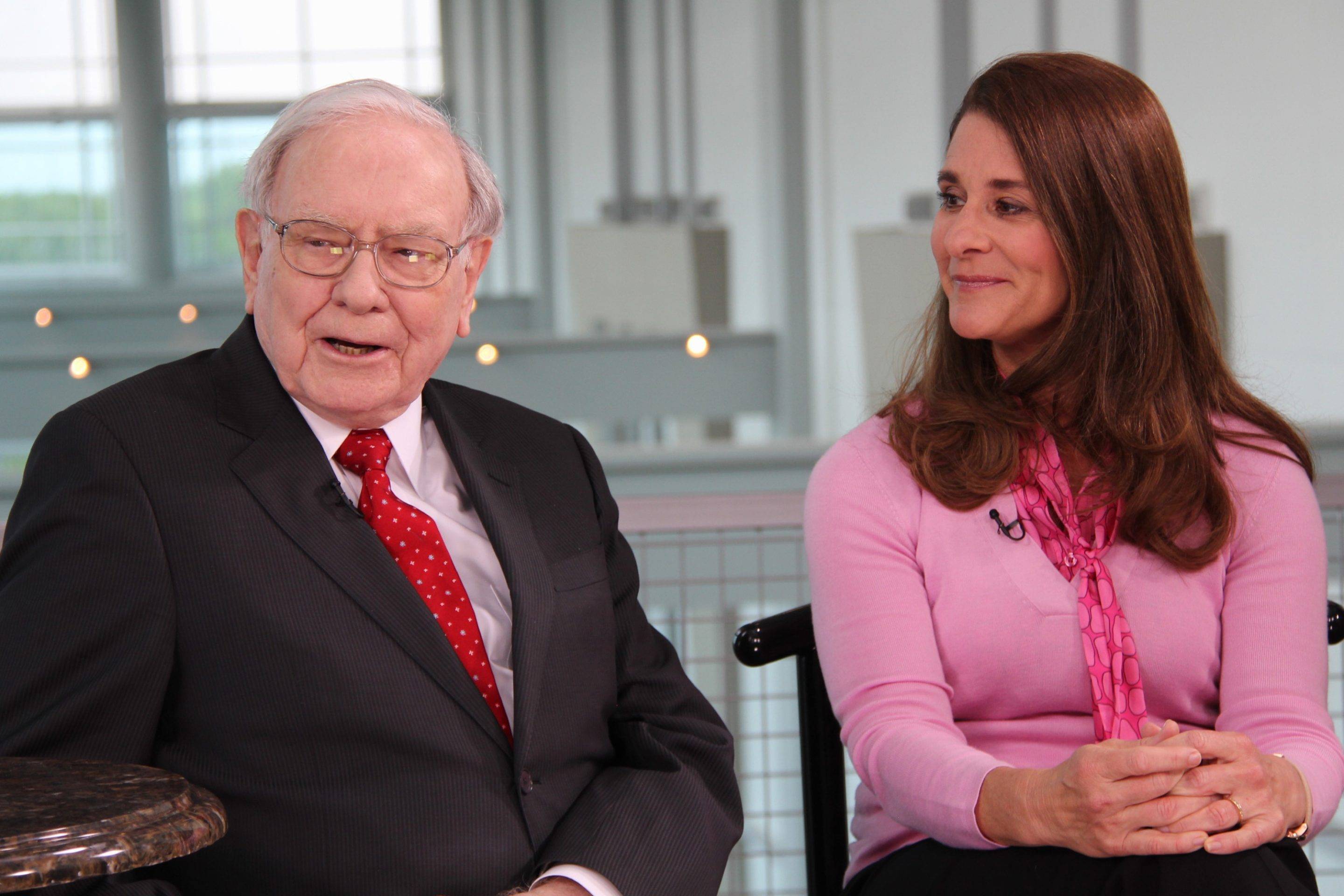 Warren Buffett e Melinda Gates (Foto: Getty Images/via NYTLicensing)