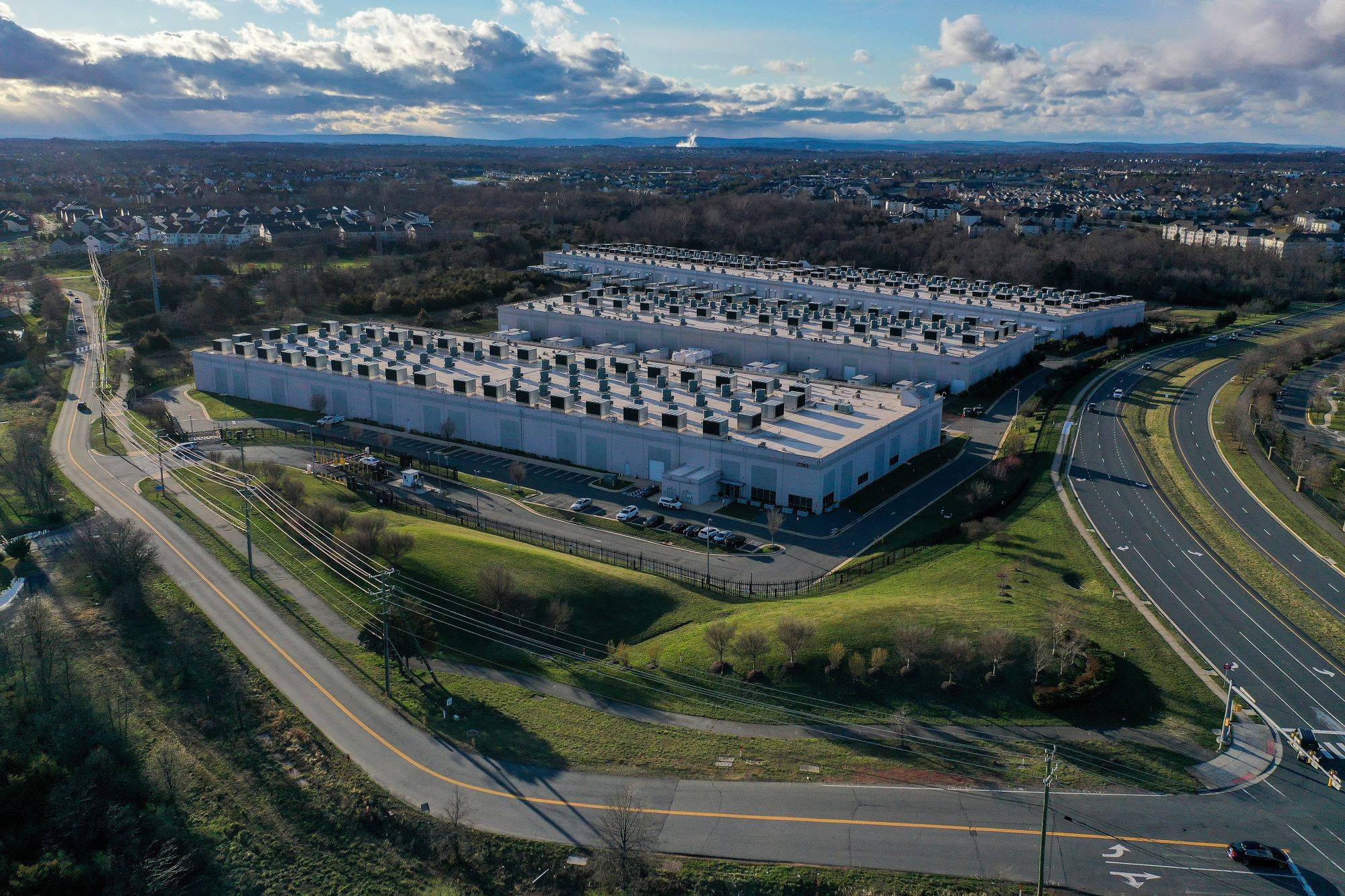 Data center em Ashburn, Virginia, nos Estados Unidos (Foto: Nathan Howard/The New York Times)