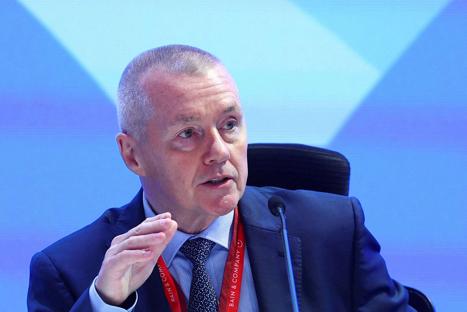 Willie Walsh, presidente da IATA, durante evento em Nova Délhi
02/06/2025 REUTERS/Anushree Fadnavis