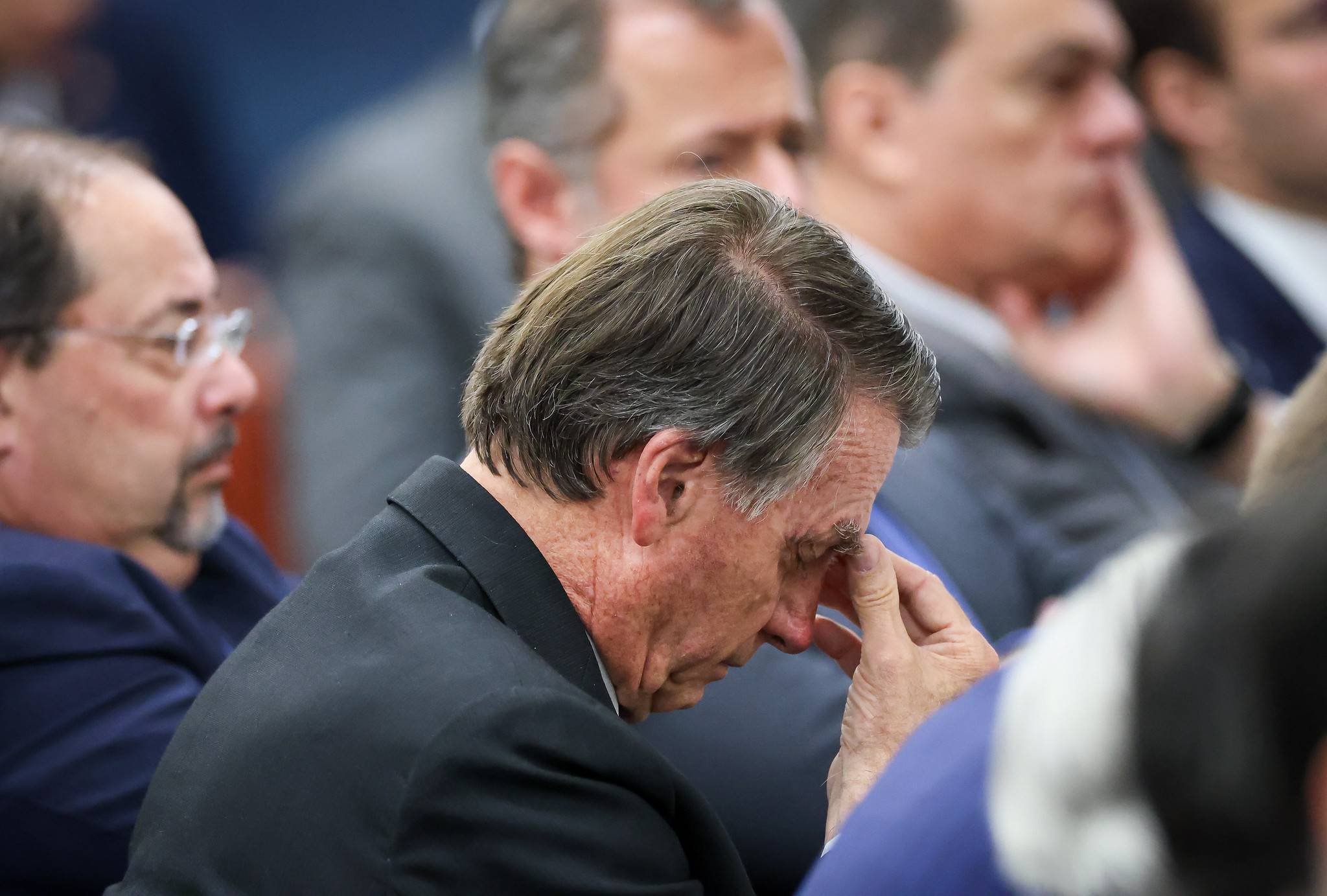 Jair Bolsonaro durante interrogatórios dos réus da Ação Penal (AP) 2668

Jair Messias Bolsonaro

 

Foto: Gustavo Moreno/STF