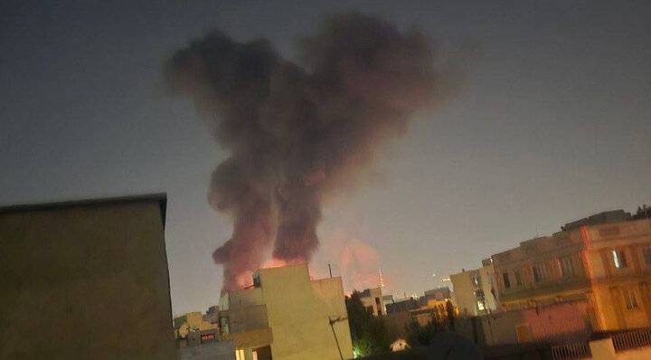 Explosão é reportada no Aeroporto Mehrabad, em Teerã. (Foto: Mehr News Agency) 