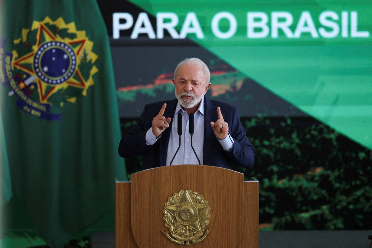 Lula durante evento no Palácio do Planalto
01/07/2025
REUTERS/Adriano Machado