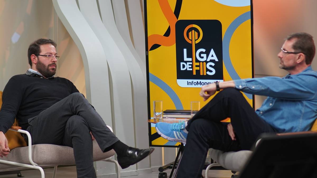 Marx Gonçalves e Marco Baroni no Liga de FIIs. Foto: Reprodução.