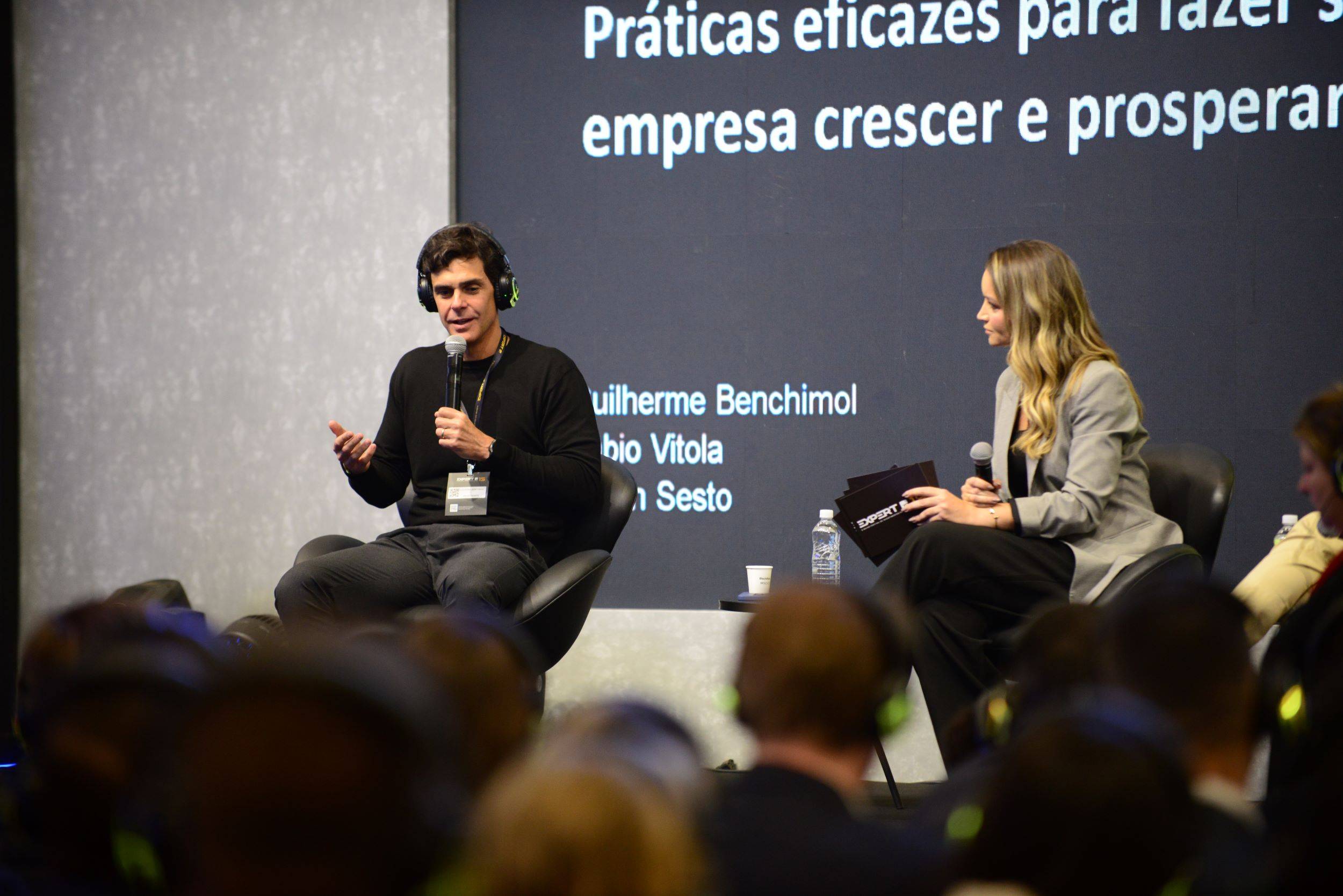 Guilherme Benchimol e Vivian Sesto, da XP Empresas (Foto: (Fabio Luis Teixeira/InfoMoney))