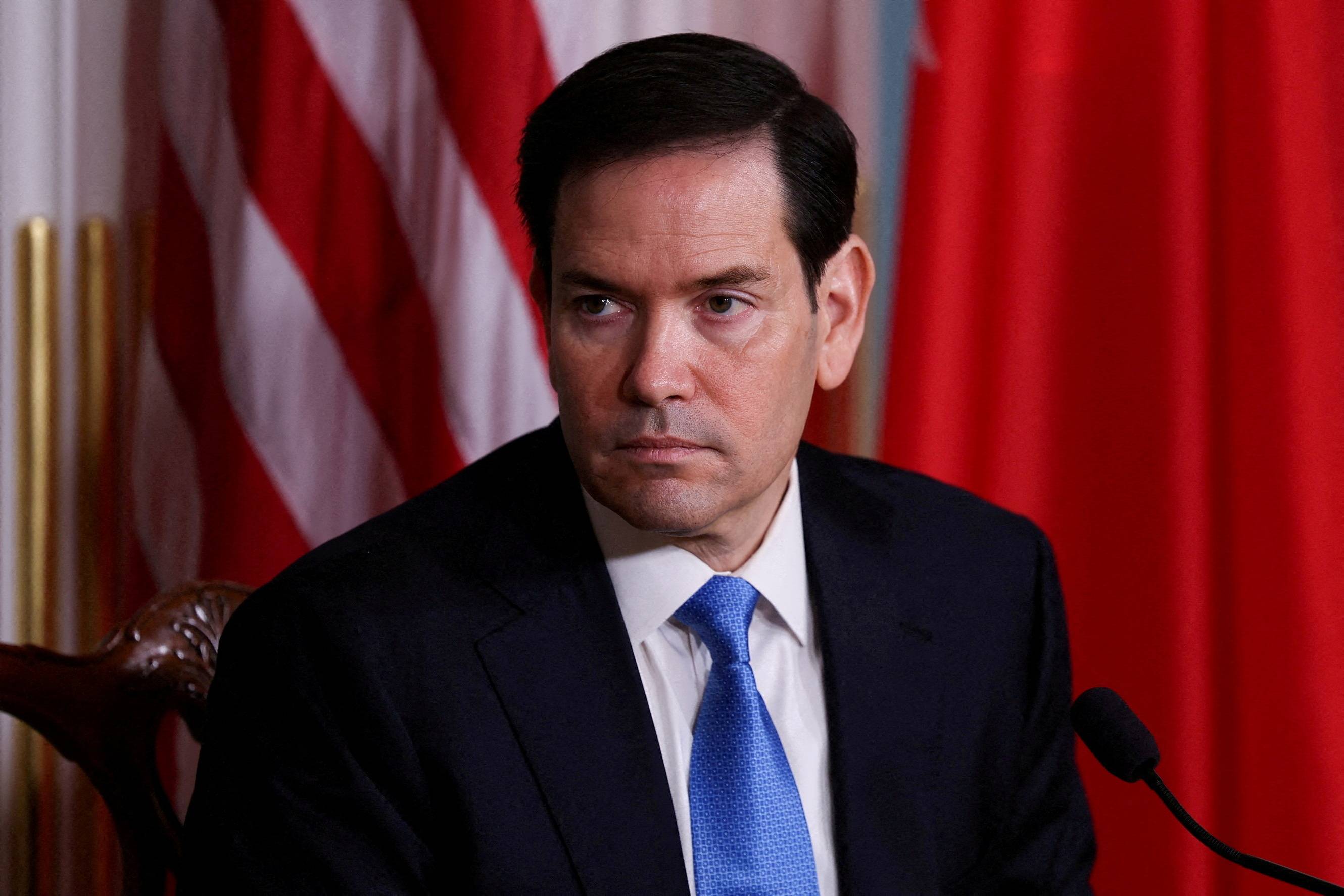 Secretário de Estado dos EUA, Marco Rubio, durante evento no Departamento de Estado, em Washington - 
16/07/2025 (Foto: REUTERS/Umit Bektas)