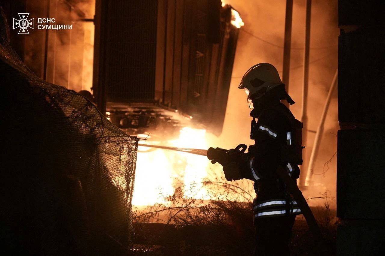 Ataque russo com drone na região de Sumy 
 27/8/2025    Divulgação via REUTERS