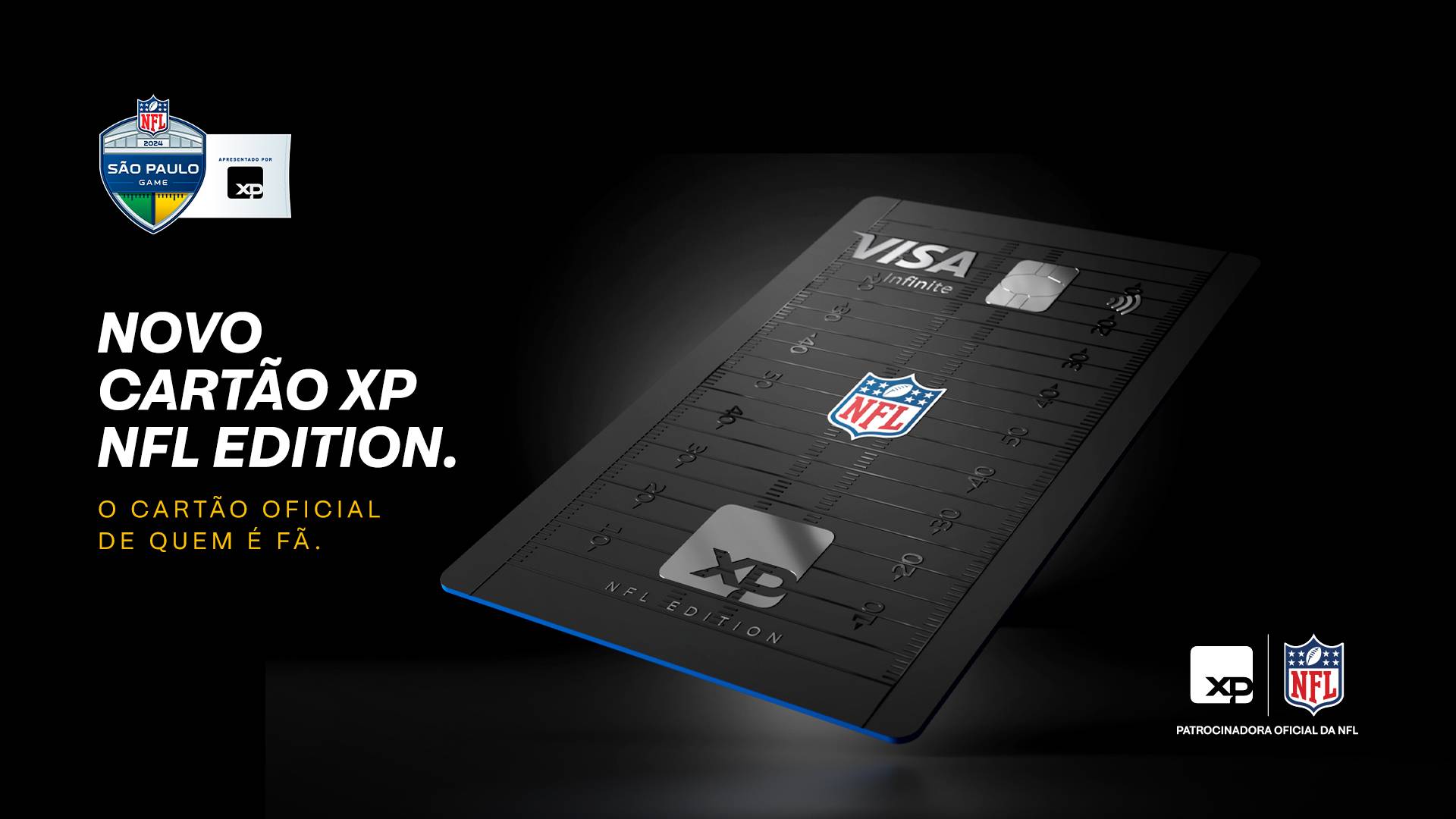 Cartão XP NFL. (Foto: Divulgação/XP)