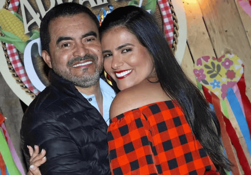 O governador do Tocantins, Wanderlei Barbosa, com a mulher, Karynne Sotero (Reprodução/Instagram)