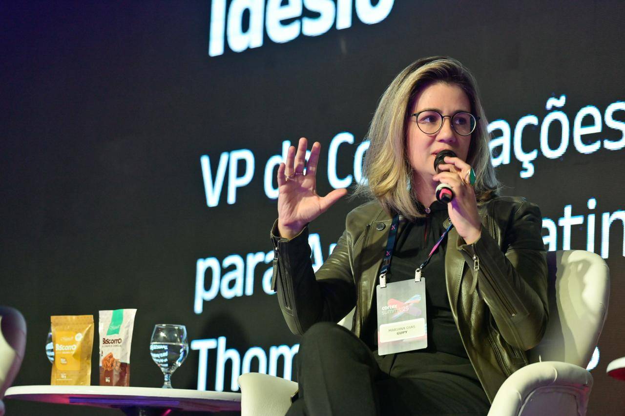 Mariana Dias, Fundadora da Gupy na Cortex Summit 2025 (Foto: Gustavo Scatena)