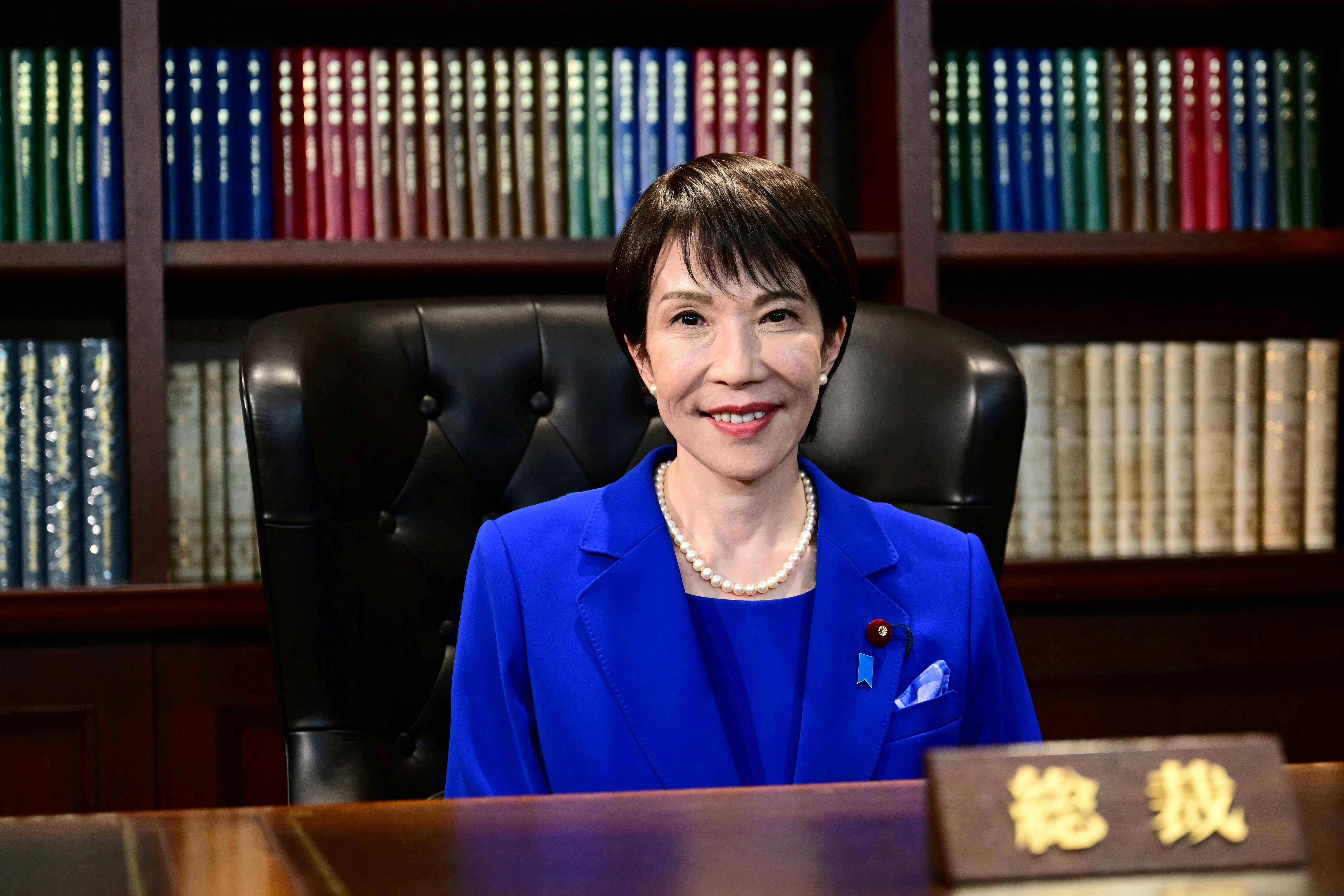Sanae Takaichi, primeira mulher primeira-ministra no Japão (Foto: Yuichi Yamazaki/Pool via REUTERS)