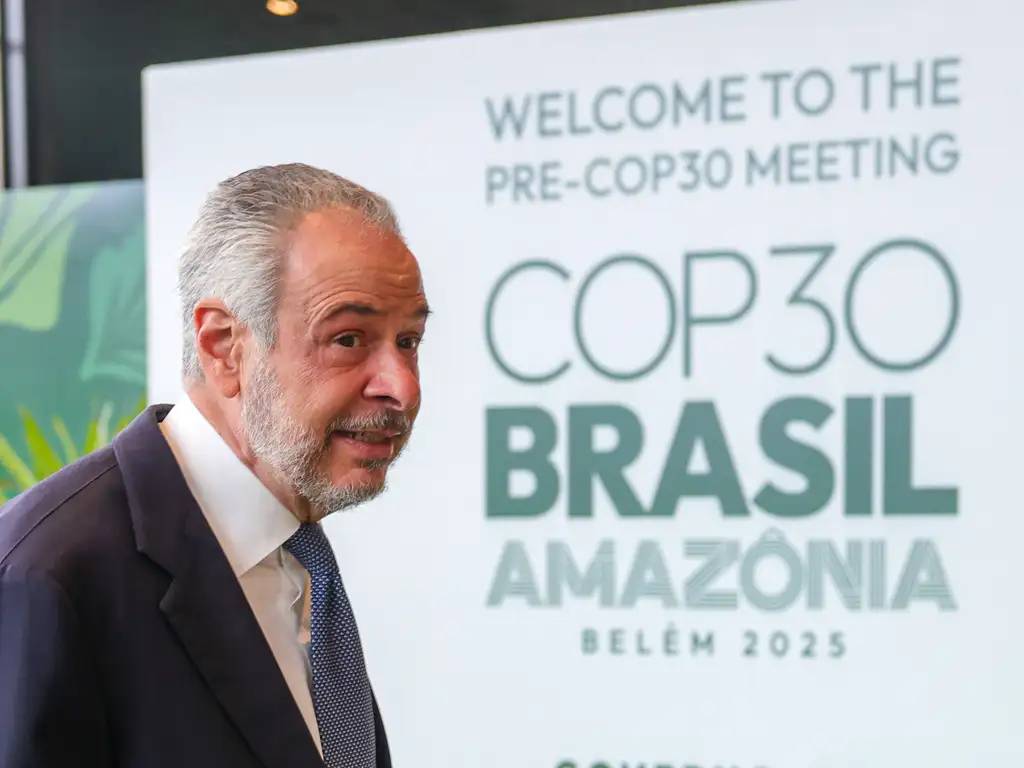 Brasília (DF) 13/10/2025 - O presidente da COP30, embaixador André Corrêa do Lago, participa da abertura da Pré-COP30. Foto: Fabio Rodrigues-Pozzebom/Agência Brasil
