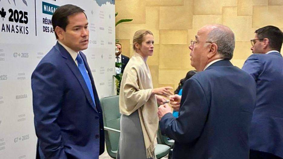 Mauro Vieira e Marco Rubio se encontraram no Canadá. Foto: Divulgação/MRE