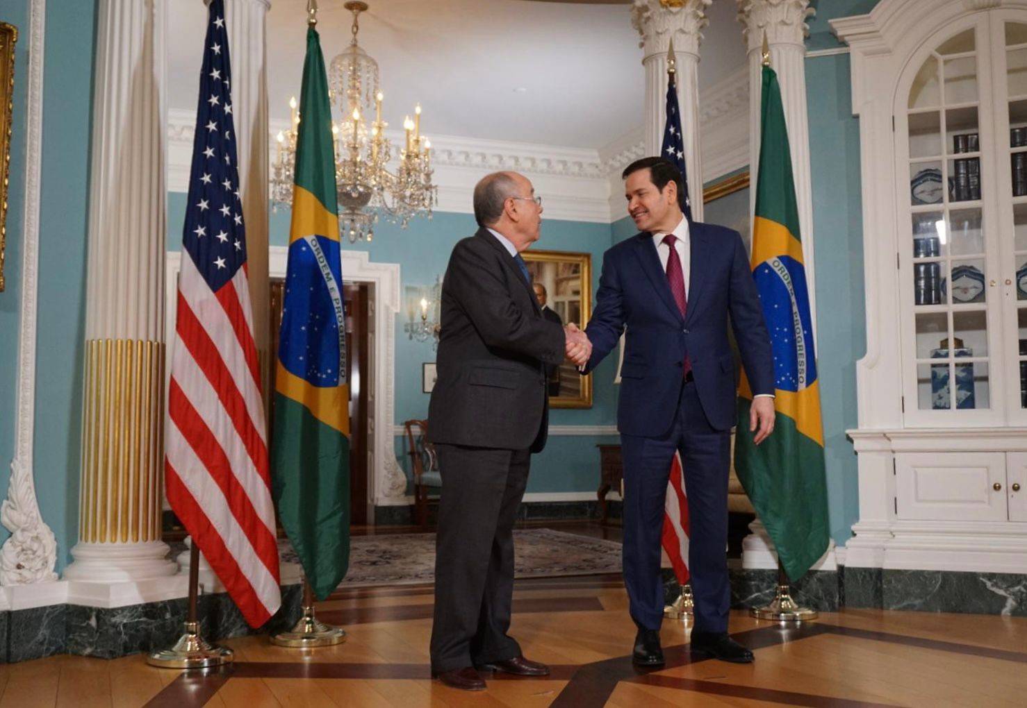 Mauro Vieira e Marco Rubio