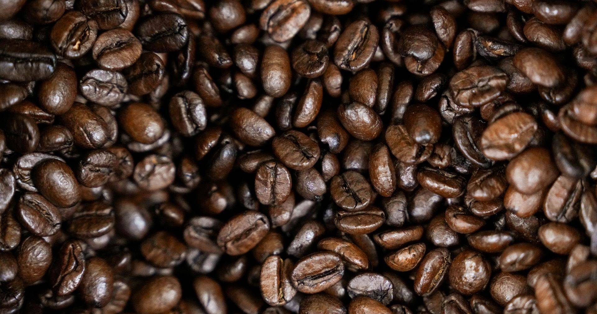 Grãos de café brasileiros expostos para venda na Porto Rico Importing Co., em Nova York - 15/07/2025 (Foto: REUTERS/Adam Gray)
