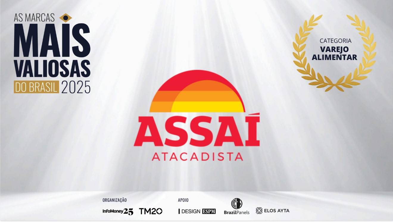Assaí entre As Marcas Mais Valiosas de 2025. Arte: InfoMoney