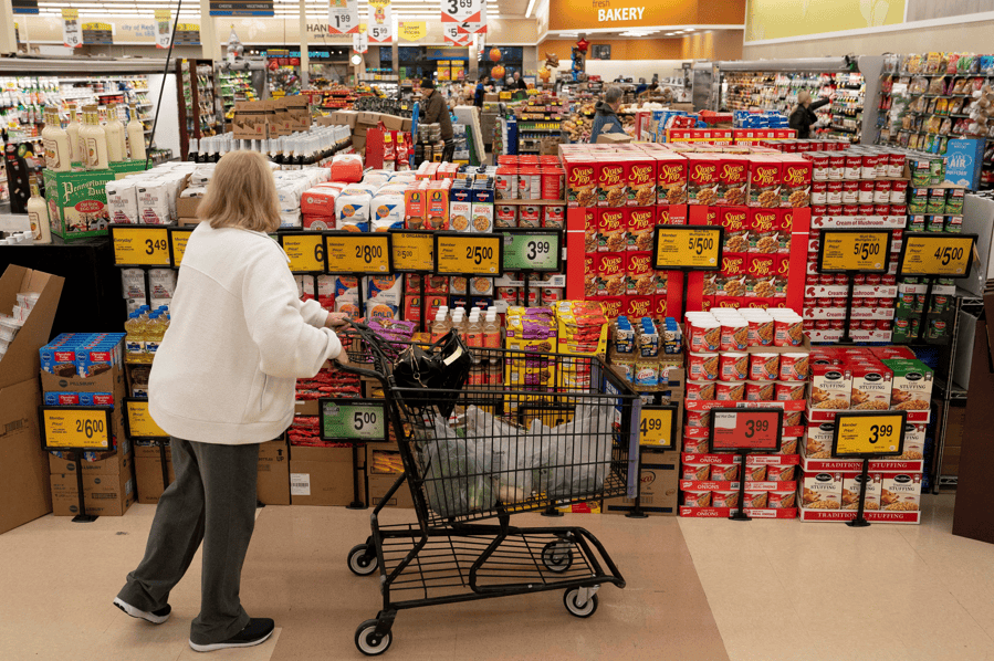 Supermercado em Redmond, EUA 24/11/2025. REUTERS/David Ryder

