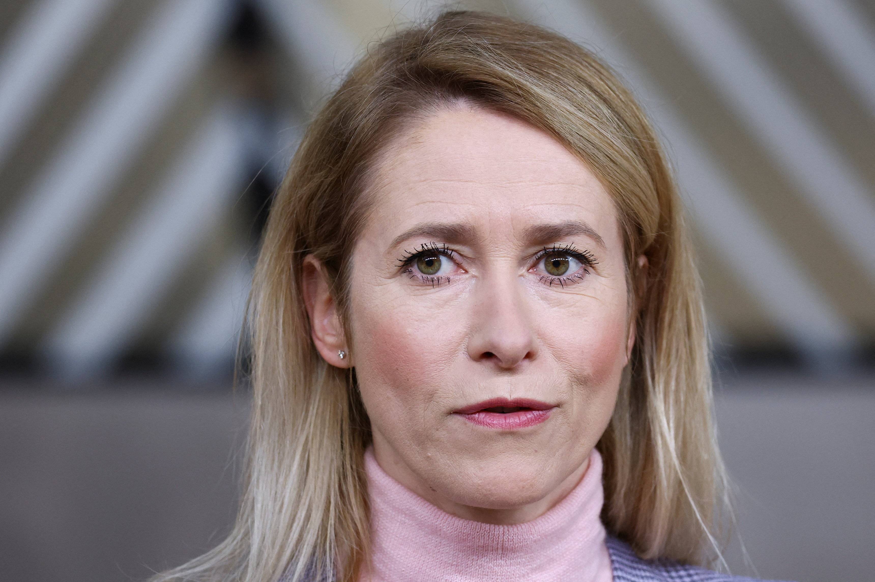 Kaja Kallas em Bruxelas
 18/12/2025   REUTERS/Yves Herman