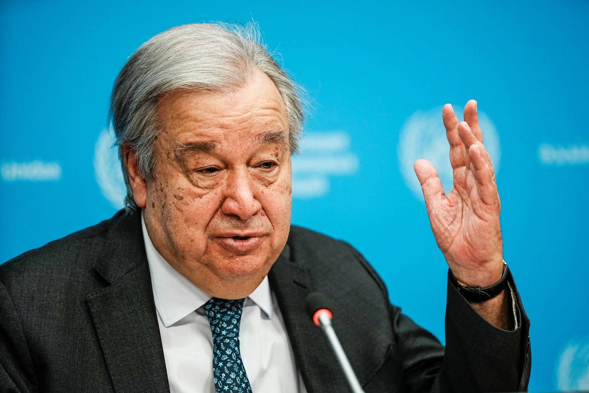 António Guterres na sede da ONU em Nova York
 29/1/2026    REUTERS/Eduardo Munoz