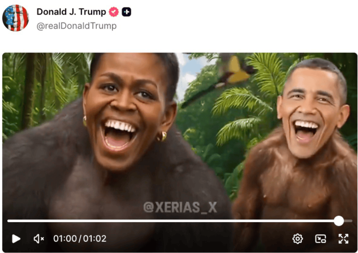 Reprodução/Truth Social/@realDonaldTrump