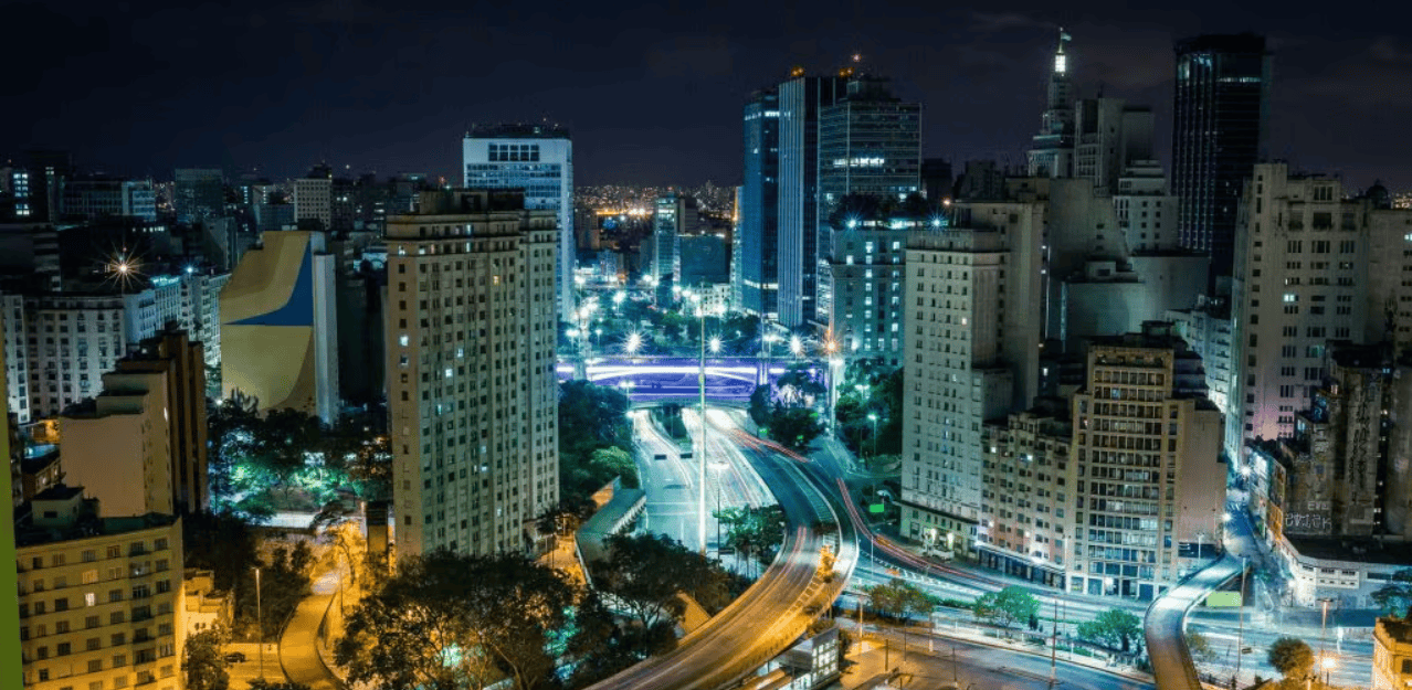 São Paulo à noite (foto: Uber)
