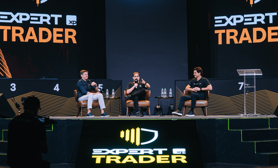 Guilherme Benchimol, fundado da XP, (D), na abertura da Expert Trader XP (Crédito: divulgação)
