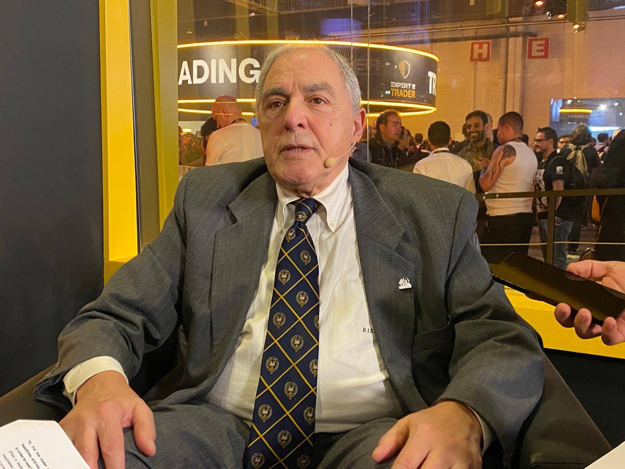 Ralph Acampora em entrevista na Expert Trader XP nesta sexta-feira (27), em São Paulo. (Foto: Bruno Nadai) 
