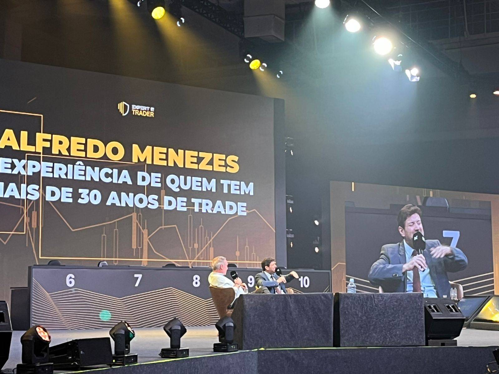 Alfredo Menezes e Pablo Spyer na Expert Trader XP. Foto: Victória Anhesini/Infomoney