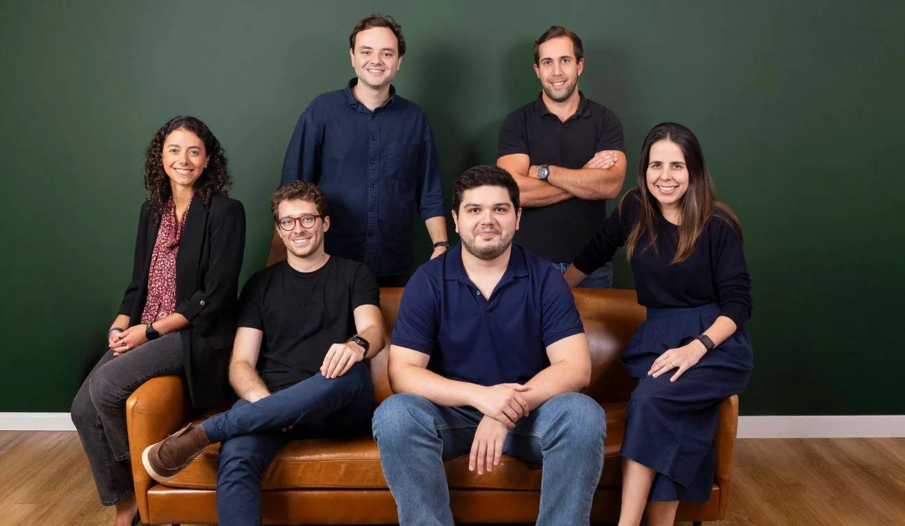 Luis Alberto (Bebeto) Nogueira, Lucca Buffara, Leticia Schettino, Pedro Nóbrega, Marcos Franco e Mayana Rosário, da Segura (Foto: divulgação)