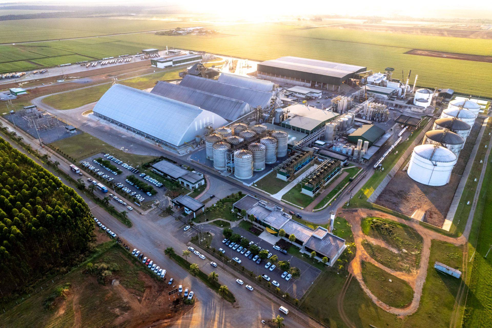 Unidade da produtora de etanol de milho FS em Lucas do Rio Verde, no Mato Grosso (Foto: Divulgação/FS)