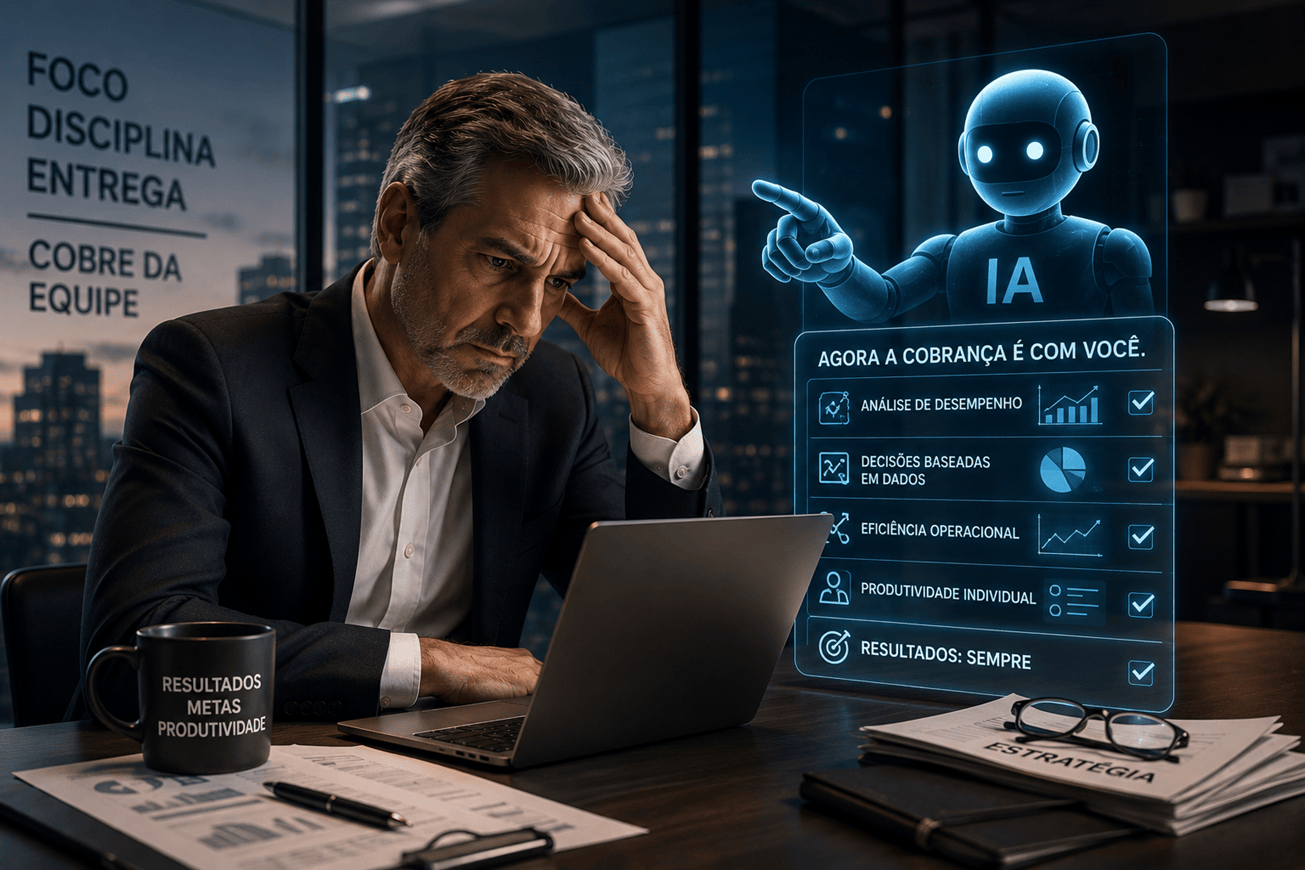 expansão da inteligência artificial está levando líderes e executivos a reavaliar o próprio papel dentro das organizações (Foto: Inteligência Artificial)
